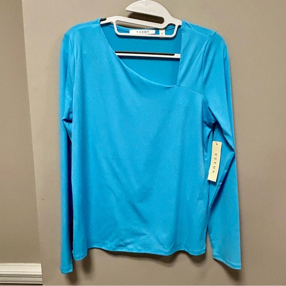 Cyrus Tops - Stylish Blue Asymmetrical Top Cyrus Sz S NWT